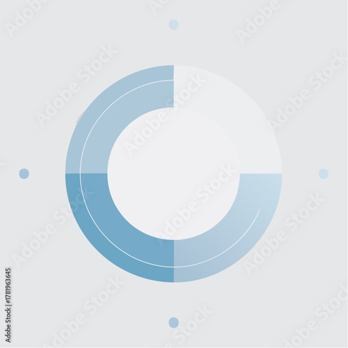 Illustration design plat de symbole circulaire stylisé