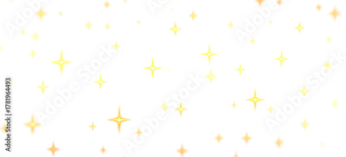 Abstract festive background with gold stars glitter.Glowing light flare, confetti, gold sparkle stars. Abstract magic dust, yellow shiny glow stars, celebration pattern transparent.