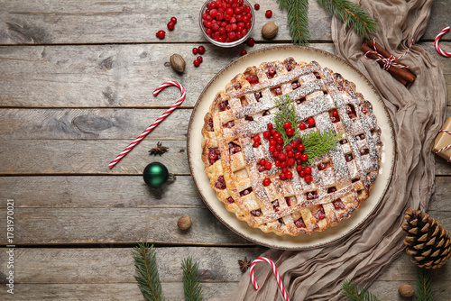 Festive christmas berry pie...