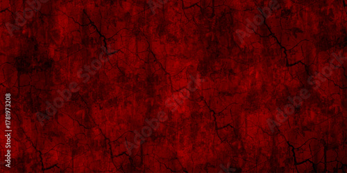 Dark red and black grunge background. red scratch wall horror scary texture. Background of cracked red wall perfect for texture design. red splash on transparent background. red scratch paper texture.