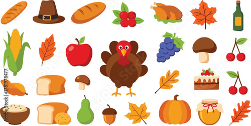 Create a cozy Thanksgiving feast with delicious turkey, pumpkin pie, and colorful autumn leaves for a festive celebration full of joy and gratitude