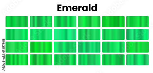 Vibrant emerald gradients, rich green jewel hues, luxurious nature tones, perfect for precious designs, bold art, and brilliant textures, elegant and vivid appeal