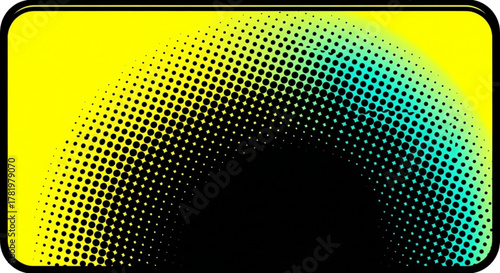 Vibrant halftone gradient background with rounded corners, a modern and eyecatching design element for various creative projects and applications