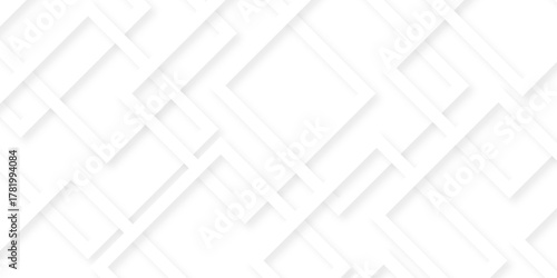 Abstract luxury geometric random lines triangle and square shape in white paper background. Modern seamless technology paper concept backdrop line white background.	