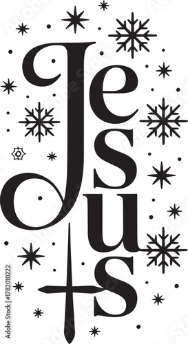 Jesus Christian SVG Design T-Shirt