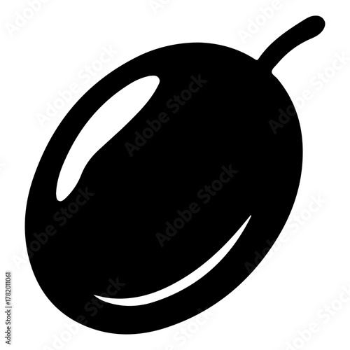 Black silhouette of a broom for sweeping