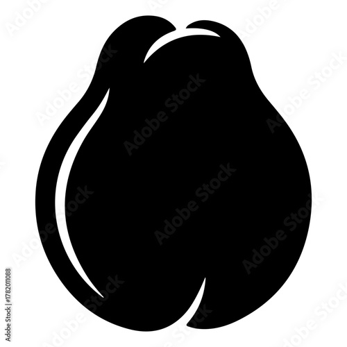 Black washing machine icon for laundry room