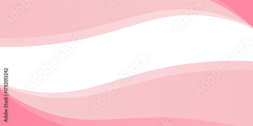 Pink wavy background with a white upper section, Suit for banner, web, brochure, pamflet and presentation