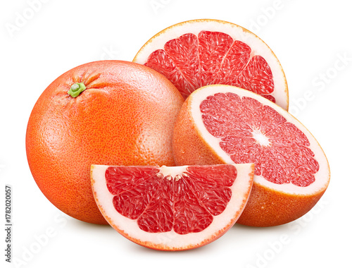 Grapefruit isolated on white background