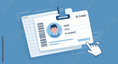 Digital Identity Card Creation and Management Platform with Barcode and User Details