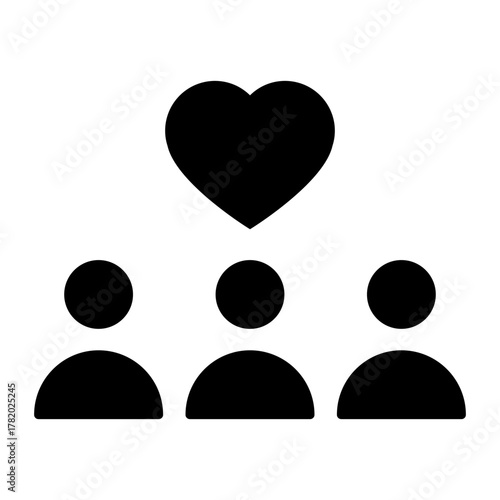 Volunteer icon vector. Community service  illustration sign. helping symbol. donation logo.