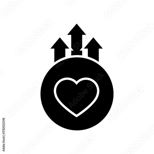 Volunteer icon vector. Community service  illustration sign. helping symbol. donation logo.