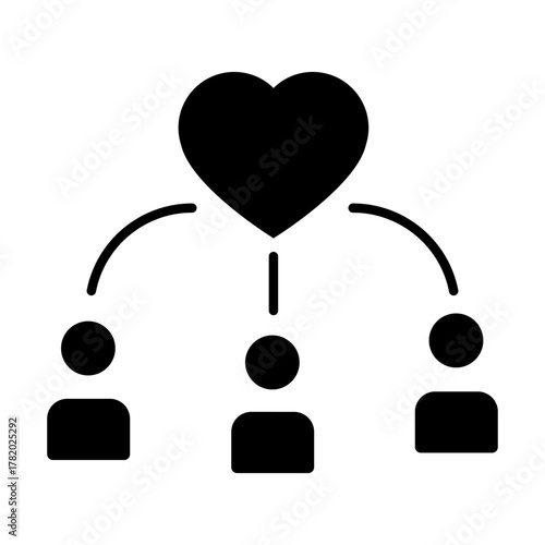 Volunteer icon vector. Community service  illustration sign. helping symbol. donation logo.