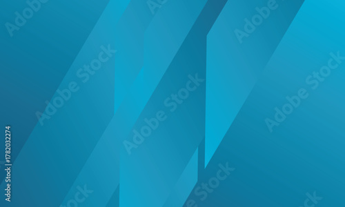 Blue teal geometric diagonal layered shapes are used as a clean corporate background with translucent gradient panels and soft light shadow, modern minimal technology design