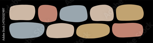 Colorful round pills in blister packs look like a makeup palette set with green, blue, pink, and yellow shadows on a white background