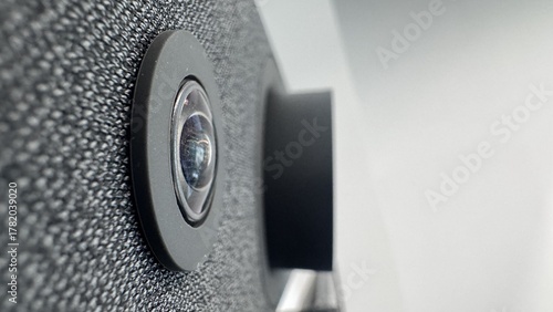 Video conference system for business meeting  (AI Viewfinder close-up from side)