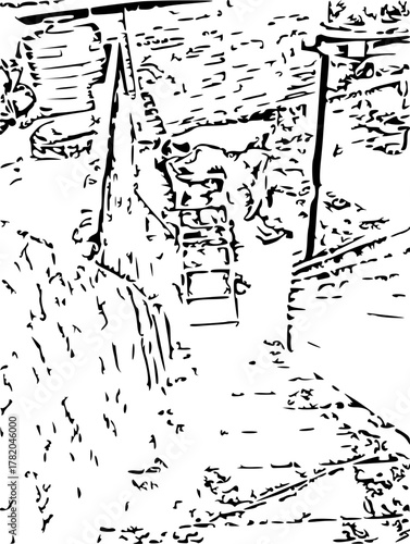 sketch of the city of city