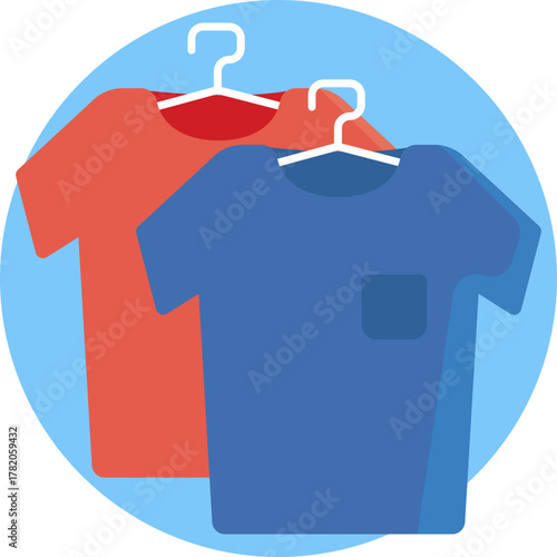 A hanger for organizing guests’ clothing in rooms or closets.