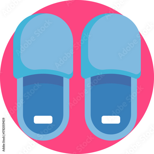 Cozy indoor slippers for guest comfort.