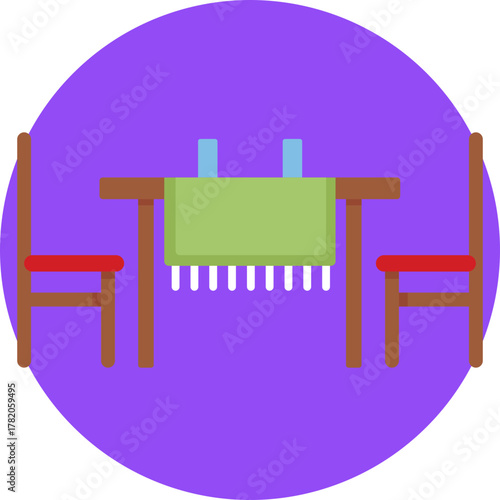 A table set for meals, representing shared dining in a cozy B&B setting.