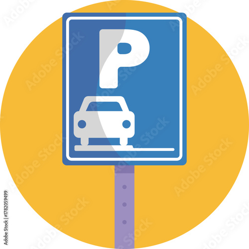 A sign indicating available parking for Bed and Breakfast guests.