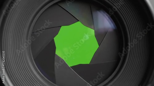 Camera Lens Aperture Animation - Iris Opening and Closing Effect.