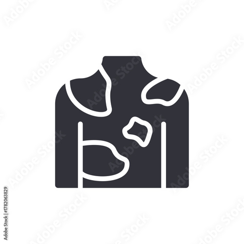 Skin Disease Icon Medical Dermatology Condition Solid Vector