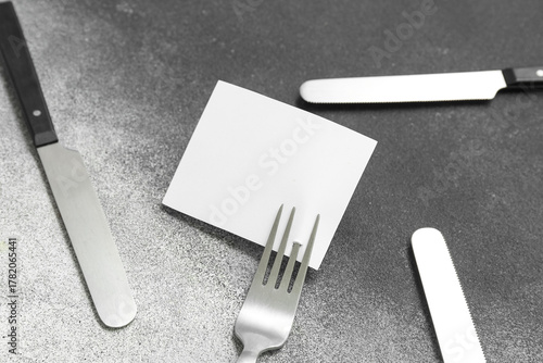 Blank card and stainless st...