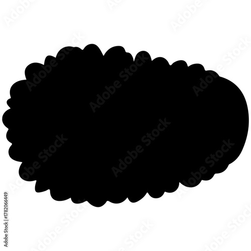 Two black silhouettes of jugs isolated on for design needs