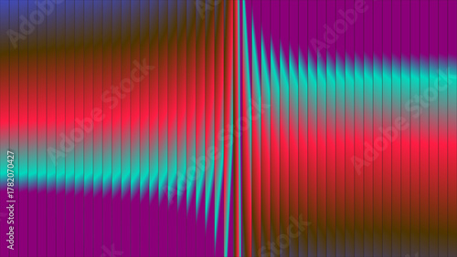 Abstract Wave Interference Pattern with Vibrant Gradient Colors