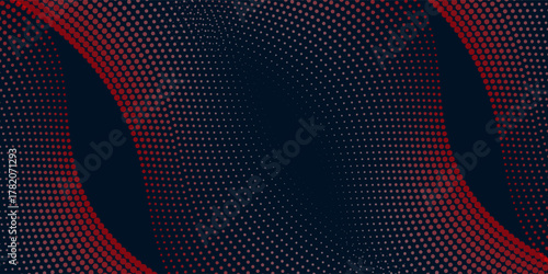 Abstract digital wave of particles. Futuristic point wave. Technology background vector. Vector illustration