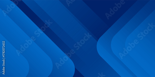 Abstract blue background with glowing geometric lines. Modern blue gradient square shape design. Futuristic technology concept. Suit for brochure, corporate, website, poster, banner,