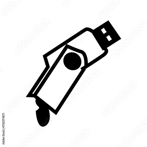 usb flash drive icon illustration vector
