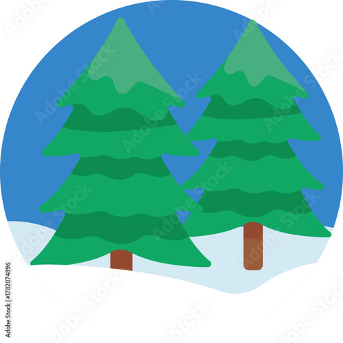 A tall, sturdy tree representing the forest environment where lumberjacks work.