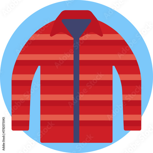 A rugged flannel shirt, typical of a lumberjack’s work attire.
