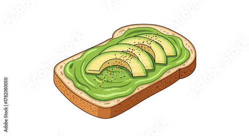 Avocado toast featuring spread avocado  avocado slices topped with seasoning on toasted bread