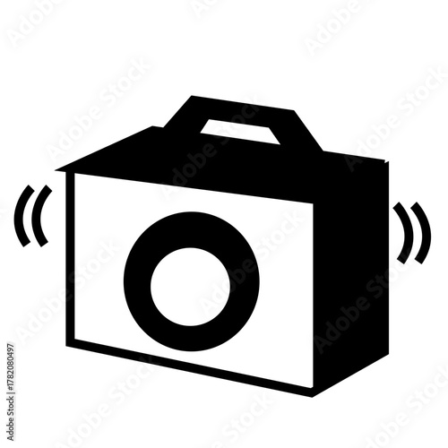compact digital camera vector illustration