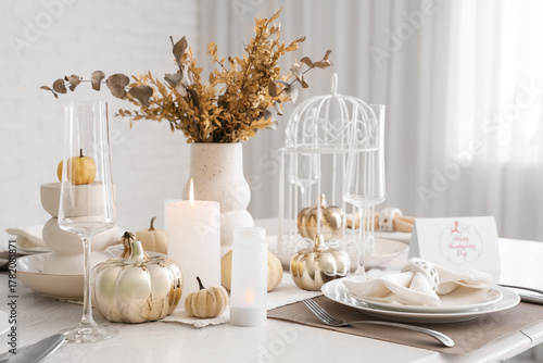 Elegant table serving with ...