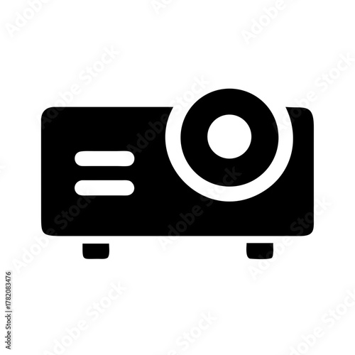 A black and white image of a dog with its tongue out