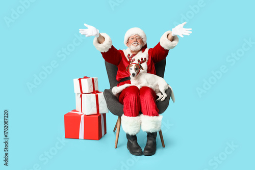 Santa Claus with cute Jack ...