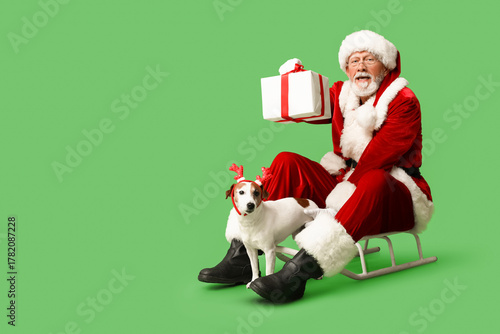 Santa Claus with cute Jack ...