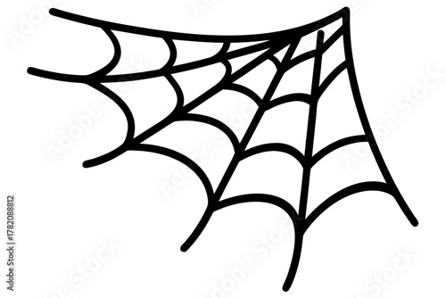 spider web silhouette,  vector, spider web black symbol