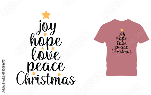 Joy hope love peace christmas