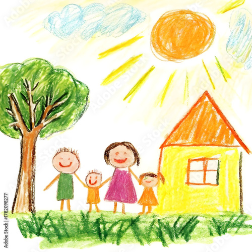 Sunshine and Smiles Family Scene
