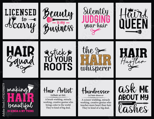 Hair artist t shirt design