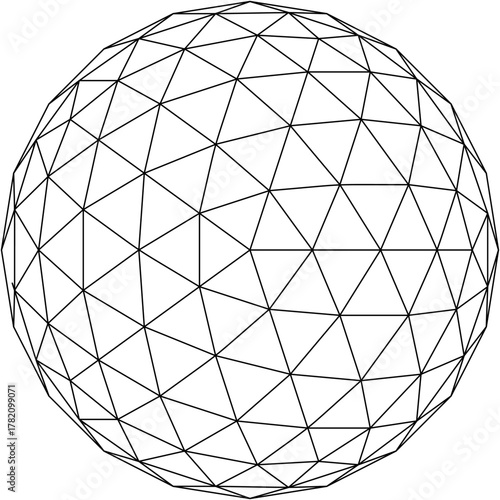 Futuristic grid hologram globe PNG. 3D sphere cyberpunk design vector