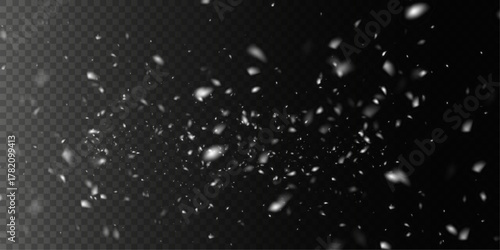 Winter Snow PNG Transparent Falling Flakes Effect.