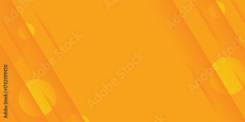 Abstract modern bright orange gradient background. Trendy simple diagonal dynamic geometric stripes vector design with shine lines and shadow.