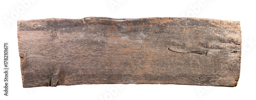 Old wooden sign board background. plank wood isolated for design art work or add text message. 