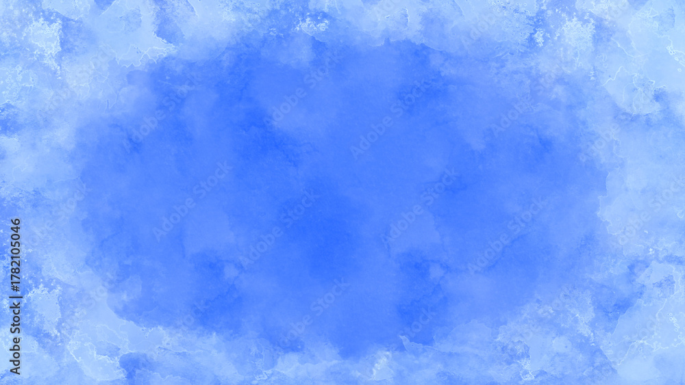 Obraz premium 水彩風冬イメージフレーム背景